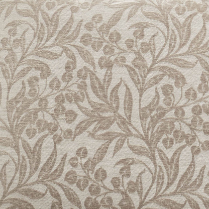 Bianca Fine Linens Chenille Leaves Cushion Natural - 50x50cm