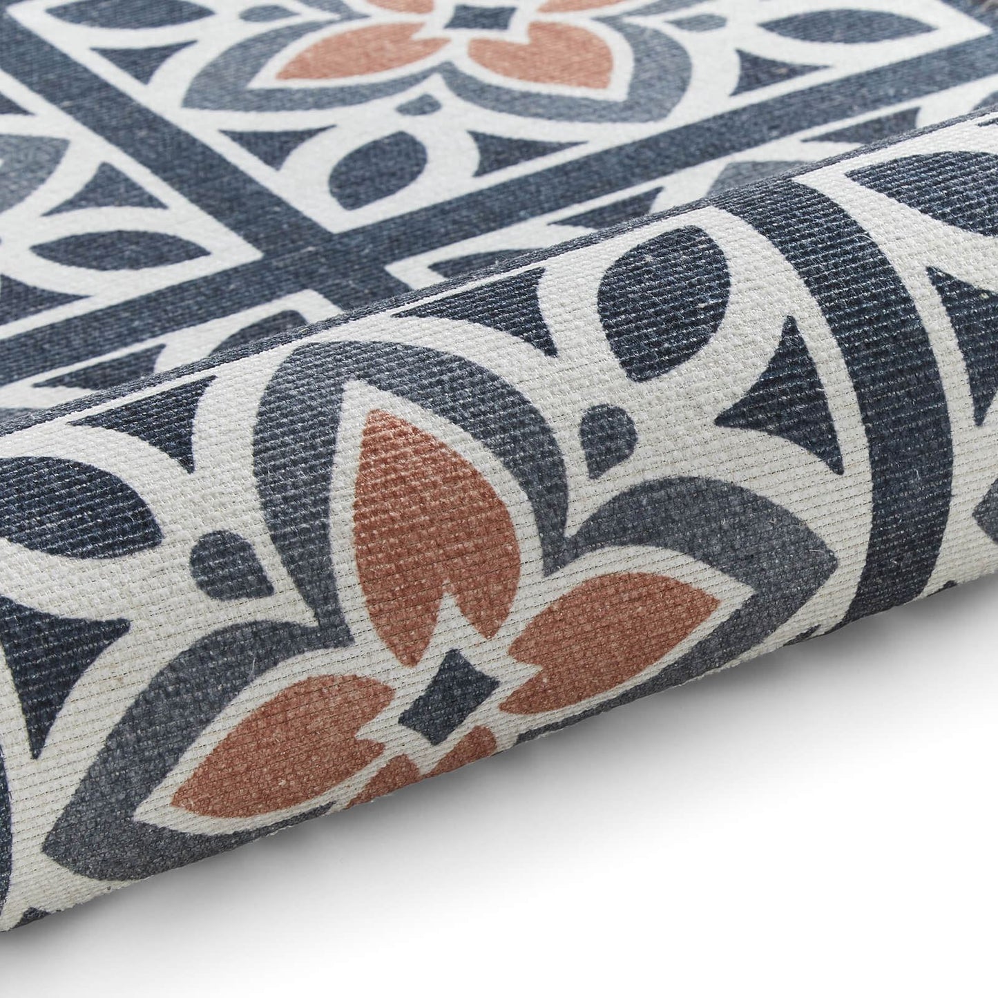 Victoria H1191 Grey  Washable Rug