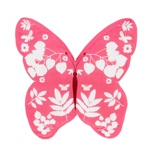 Living Butterfly Pink Filled Cushion