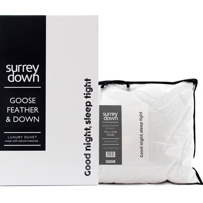 Goose Feather & Down Duvet With Pillow, 4.5Tog