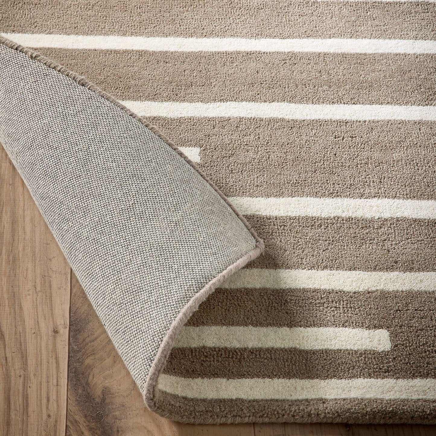 Origins Broken Stripe Beige Rug