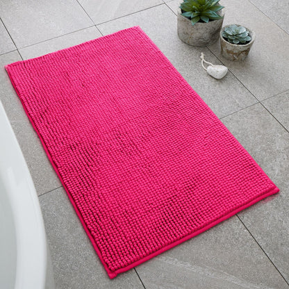 Catherine Lansfield Bobble Hot Pink  - Bath Mat