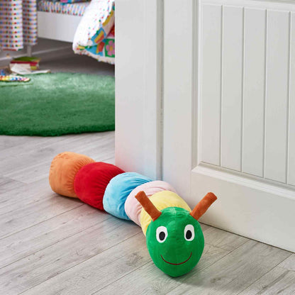 Charlee Caterpillar Bright 3D Shaped Cushion