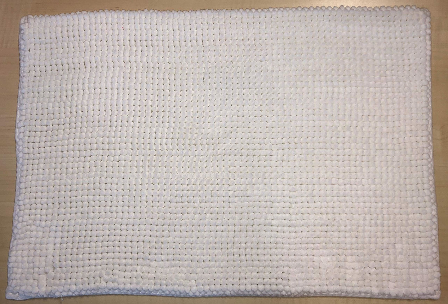 Super Soft Cream Small Bobble Bath Mat