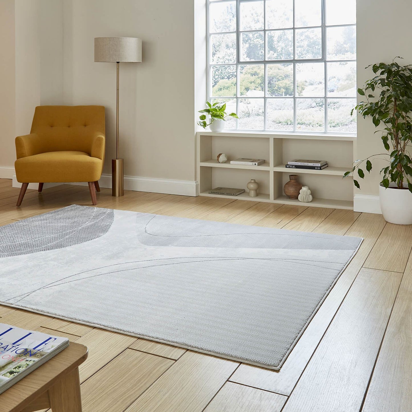 Apollo E9974 Grey/Silver Modern Abstract Rug