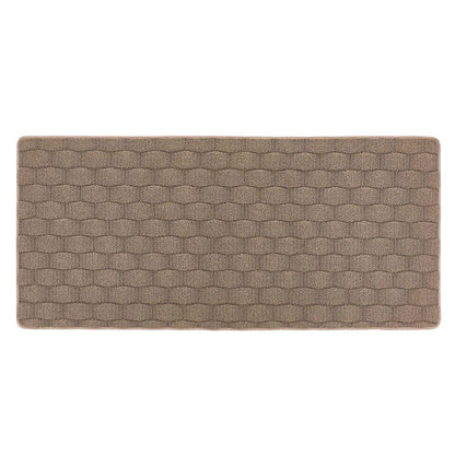 My Mat Sculptured Washable Basketweave Mink Rug