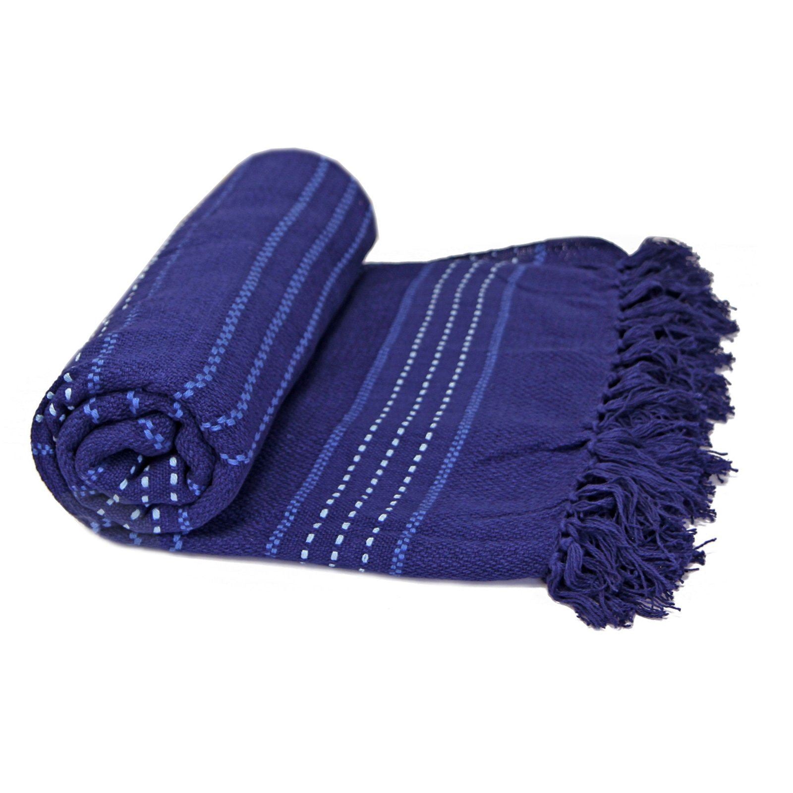 StiTCh Stripe Navy Throw