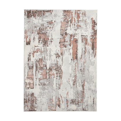 Apollo GR579 Grey/Rose Modern Rug