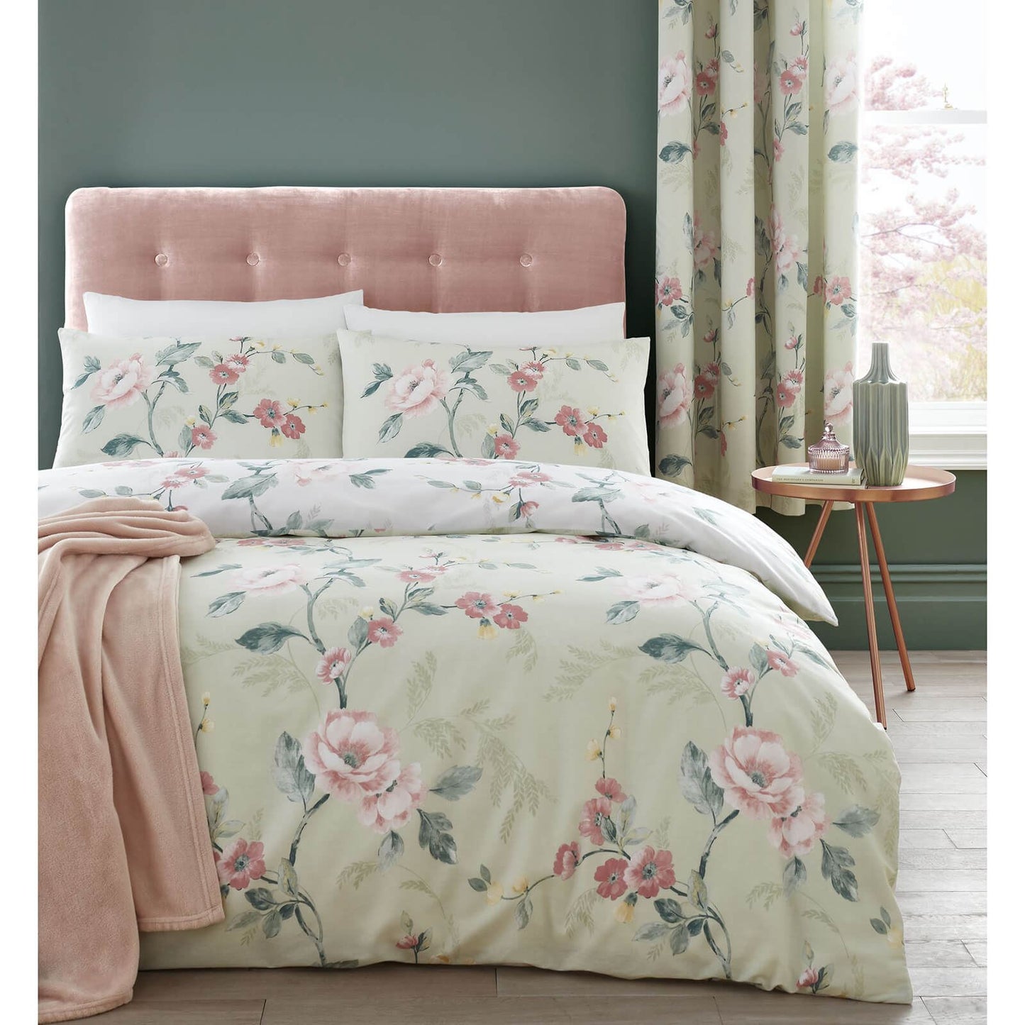 Floral Trail Green Duvet Set