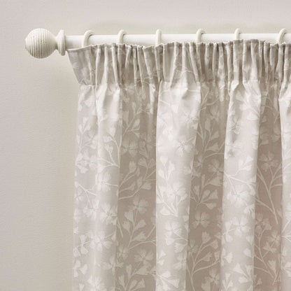 Brooke Floral Natural Curtains Two Panels