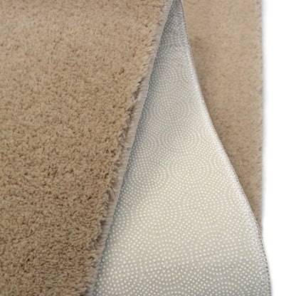 Royale Bathmat Beige Plain Rug - 050 X 070cm (1ft 6" x 3ft 0")