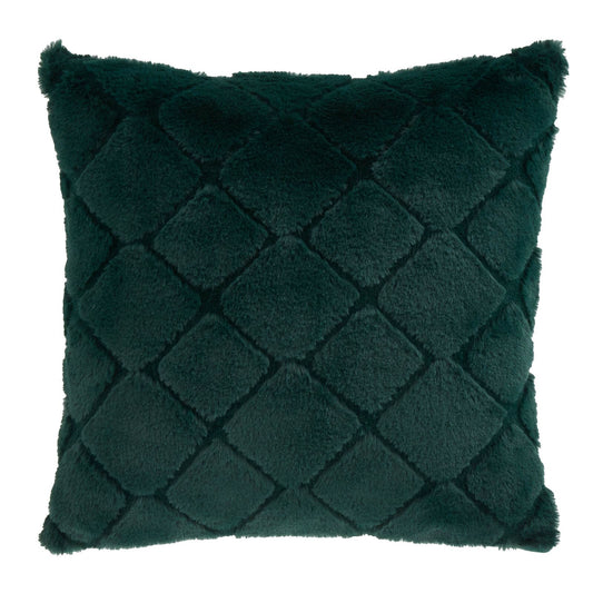 Cosy Diamond Green Filled Cushion