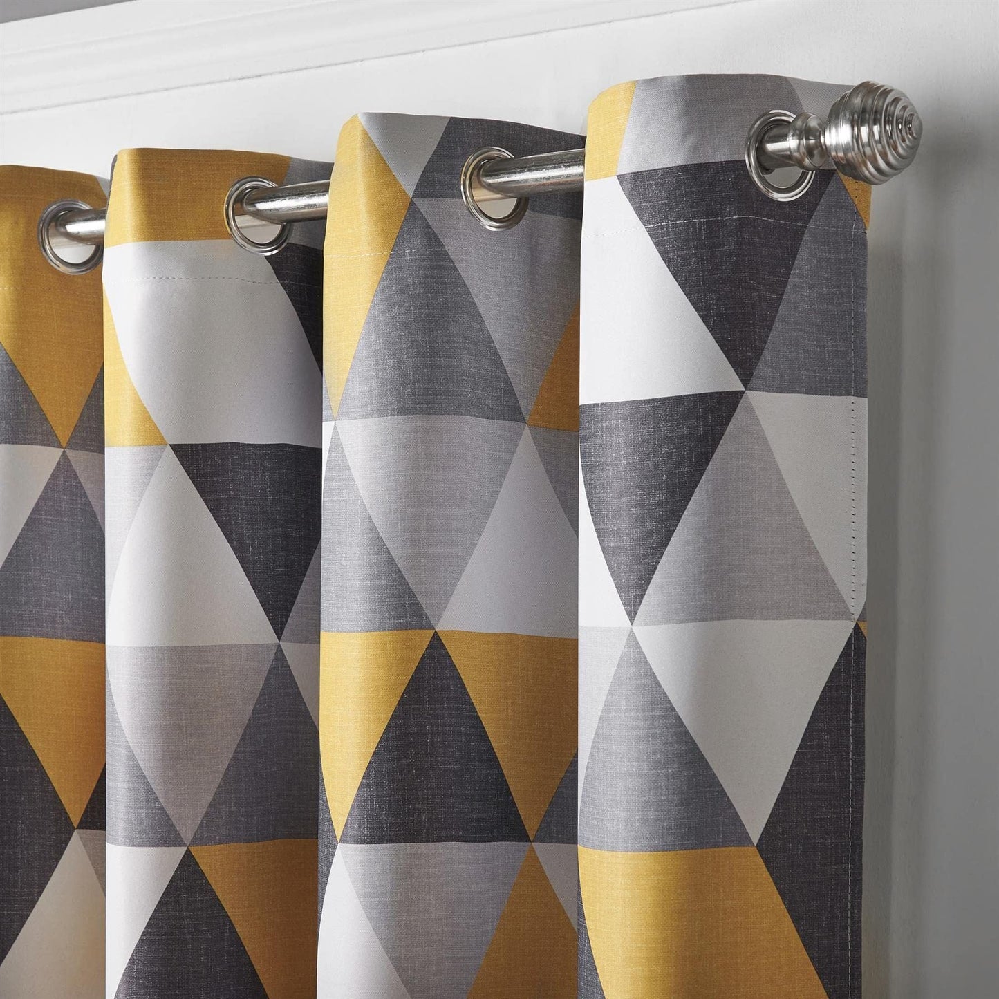 Malmo Ochre Eyelet Curtains