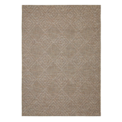 Summer Diamonds Geometric Latte Rug