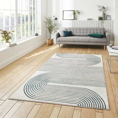 Apollo 2683 Grey/Green Modern Rug