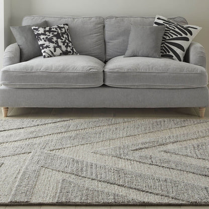 Stellar Arrow Textured Natural Rug