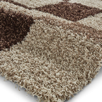 Vista 2247 Check Shaggy Rug