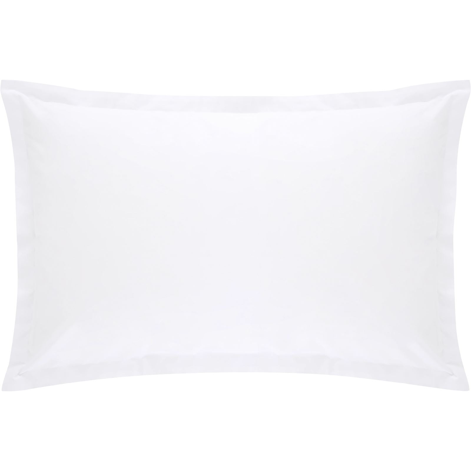 300TC Organic Percale Snow Tailored Pillowcase Pair