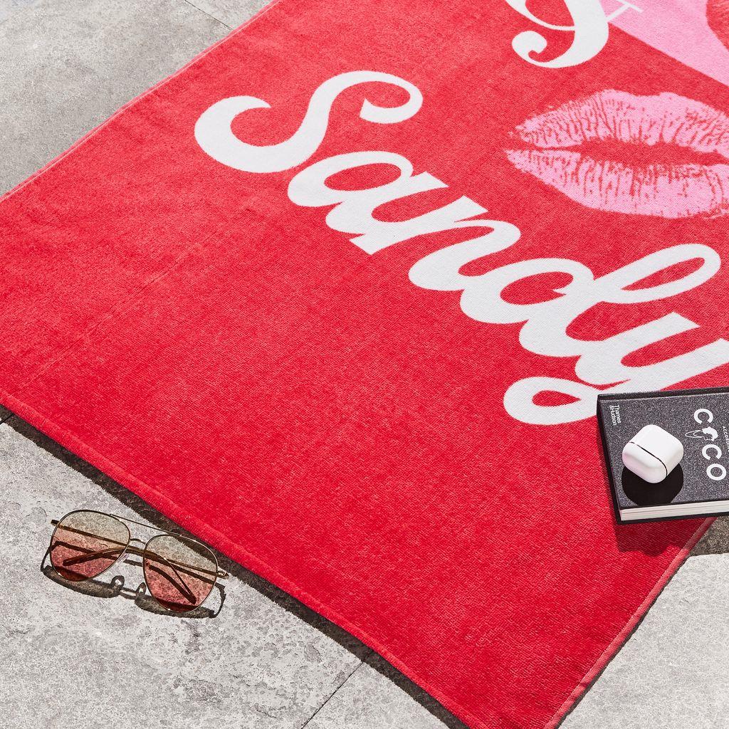 Fine and Sandy Pink Towel - Beach