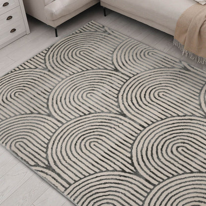 Zoe Arcs Natural Rug