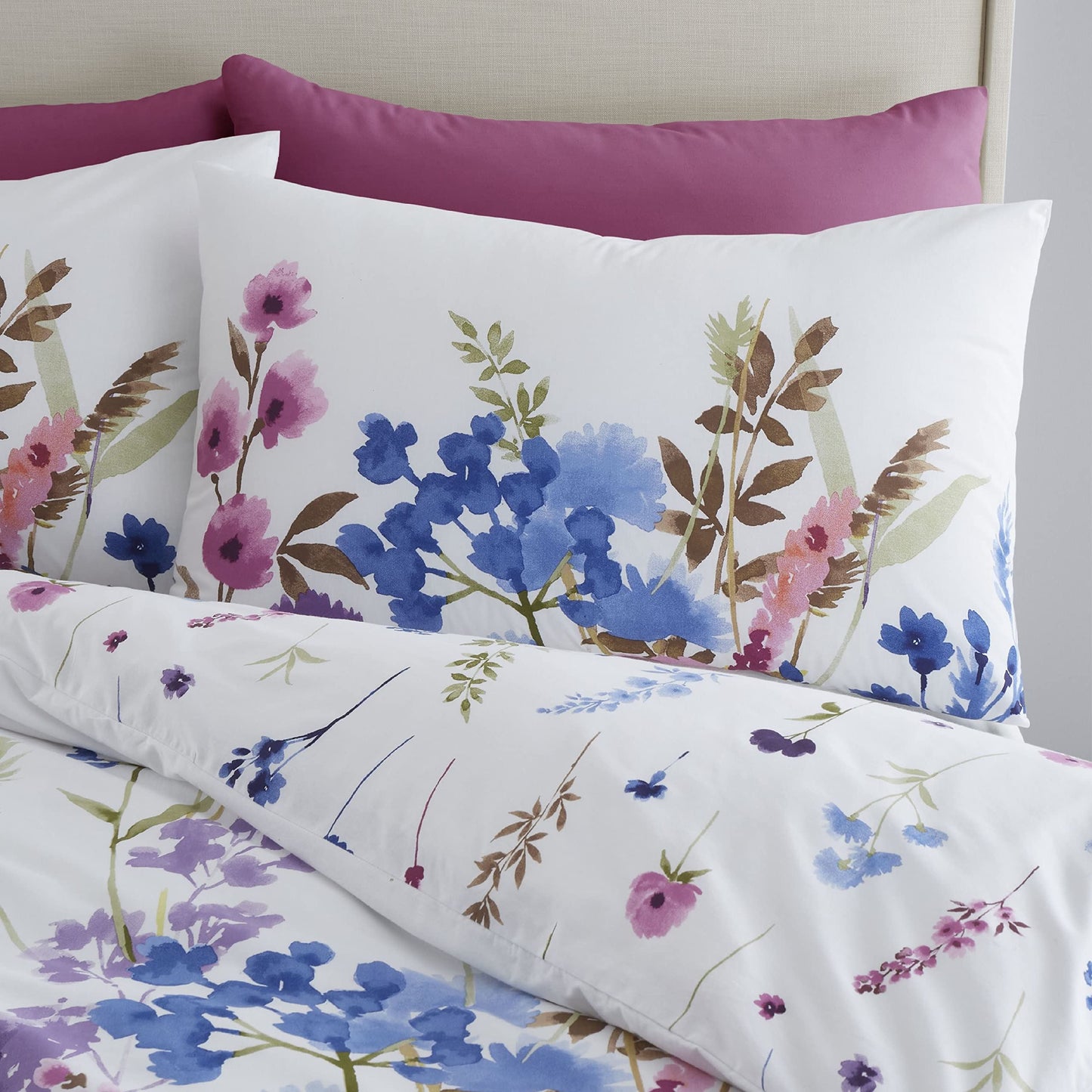 Countryside Floral Pink/Blue Duvet Set