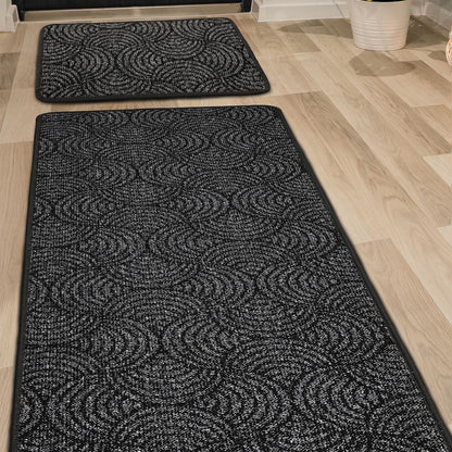 Geo Utility Anthracite Geometric Rug