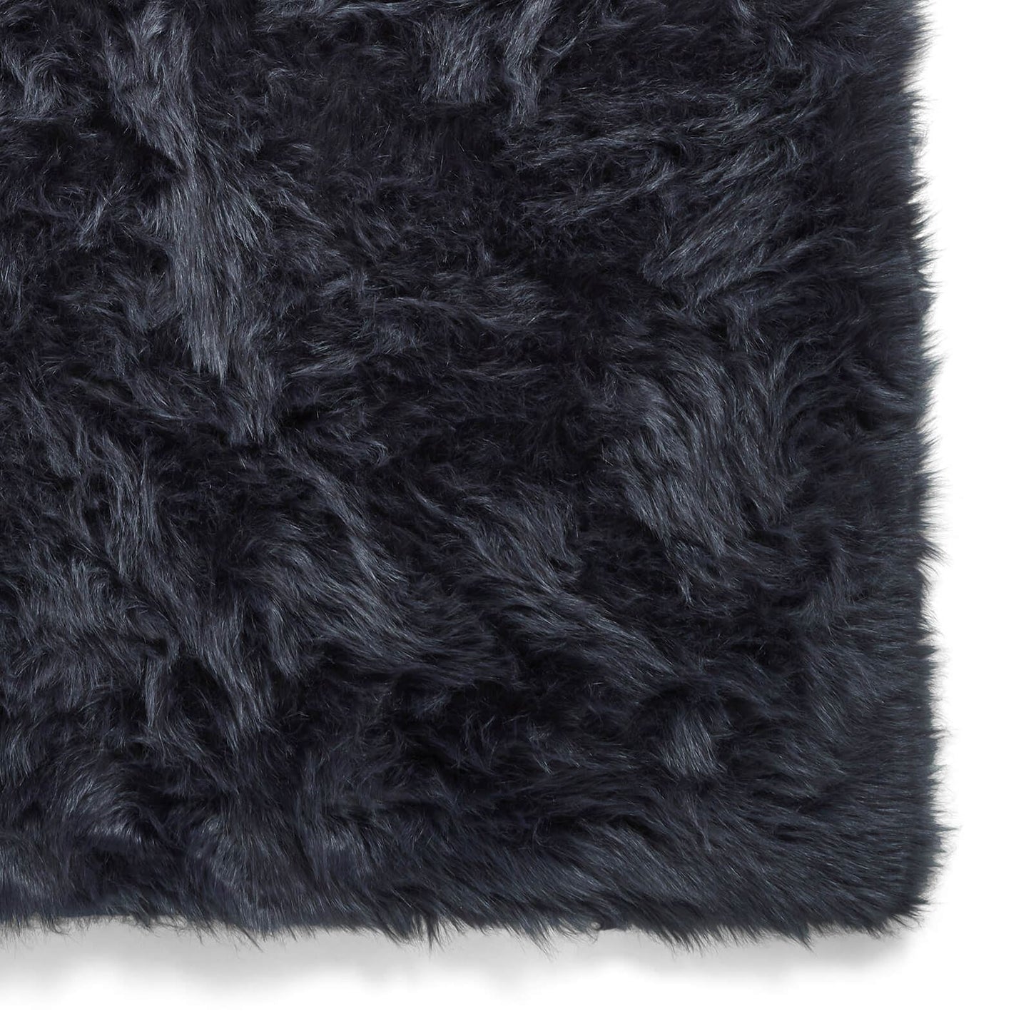Polar Plush Navy Soft Shaggy Rug
