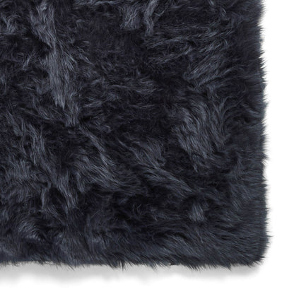 Polar Plush Navy Soft Shaggy Rug
