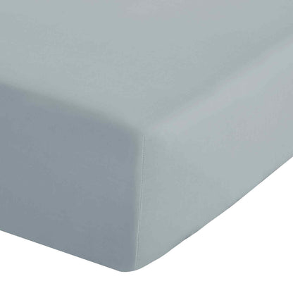 Easy Iron Percale Duck Egg Blue Fitted Sheet