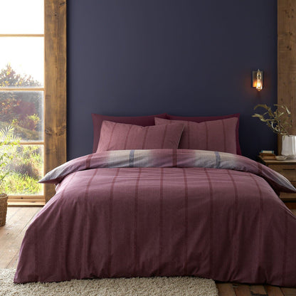 Melrose Tweed Plum Duvet Set