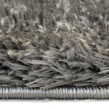 Lagom Mid Grey Plain Rug