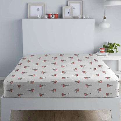Robin Red Fitted Sheet