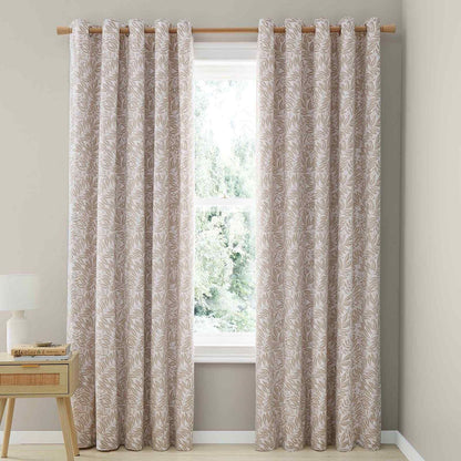 Sorrel Leaf Natural Curtains Two Panels - 66x90 Inch