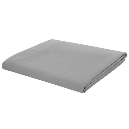 Easy Iron Percale Grey Flat Sheet