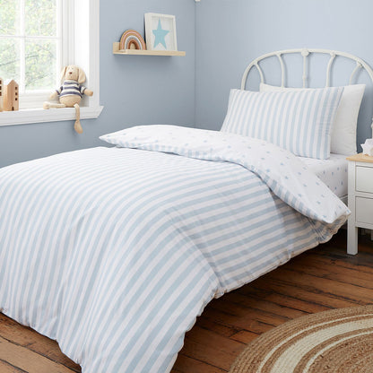 Bianca Mini Star & Stripes Blue Duvet Cover Set