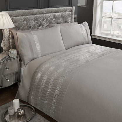 Carly Grey Duvet Set