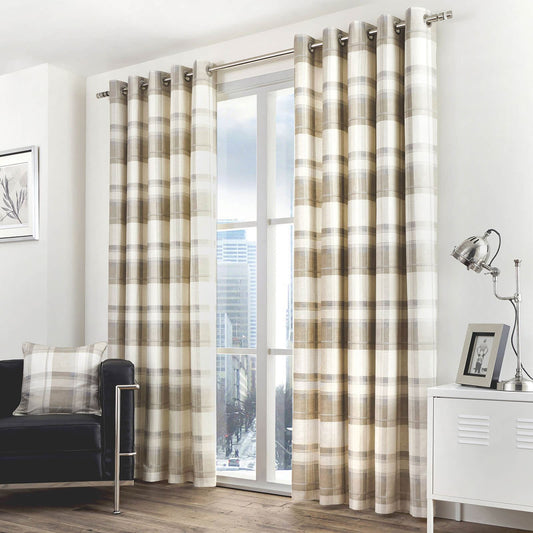 Balmoral Natural Eyelet Curtains