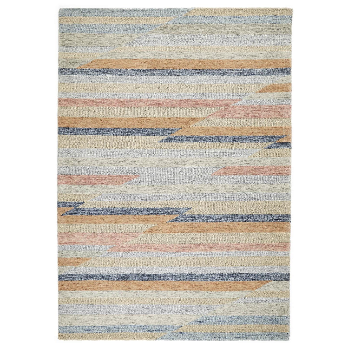 Contours Jagged Multi Geometric Rugs