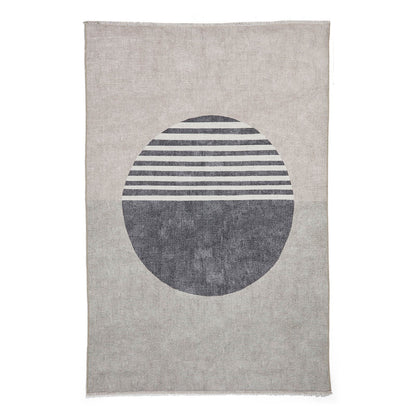 Whisper H1067 Beige/Green Modern Washable Rug