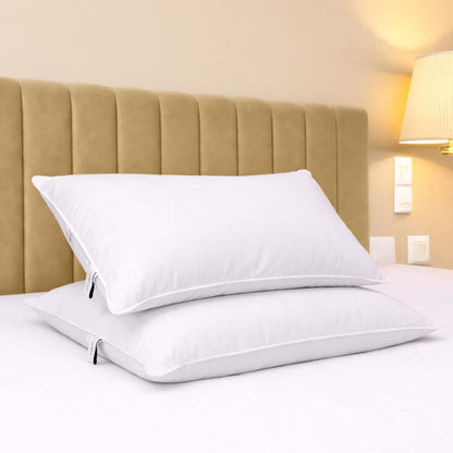 Bianca Fine Linens Luxury Goose Down Pillow Pair White