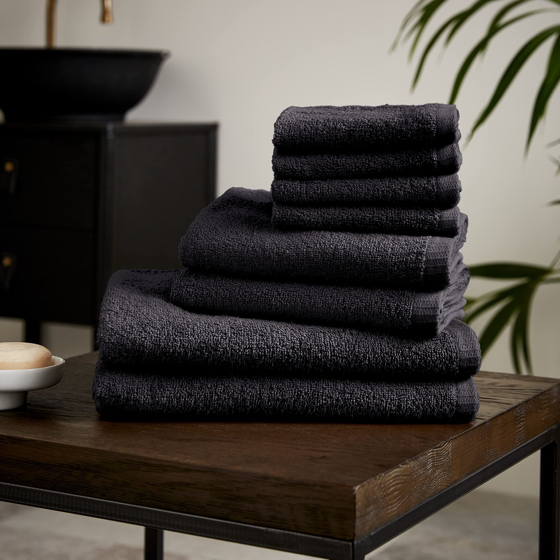 Quick Dry Black Towel Bale