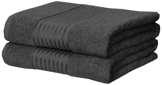 Windsor Grey Bath Sheet Pair