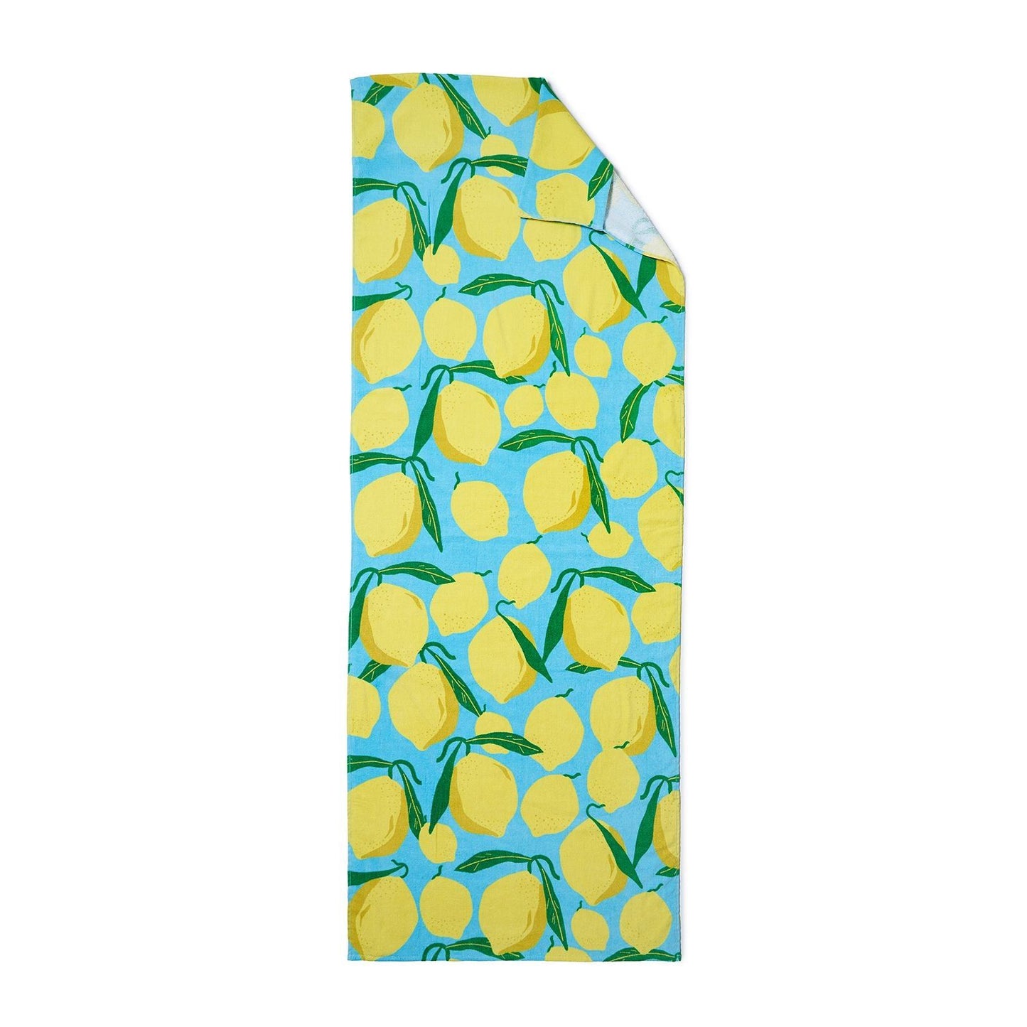 Catherine Lansfield Lemons Lounger Aqua Blue Sun Lounger Towel - Beach