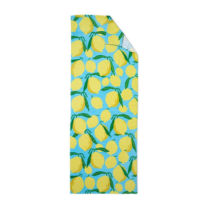 Catherine Lansfield Lemons Lounger Aqua Blue Sun Lounger Towel - Beach