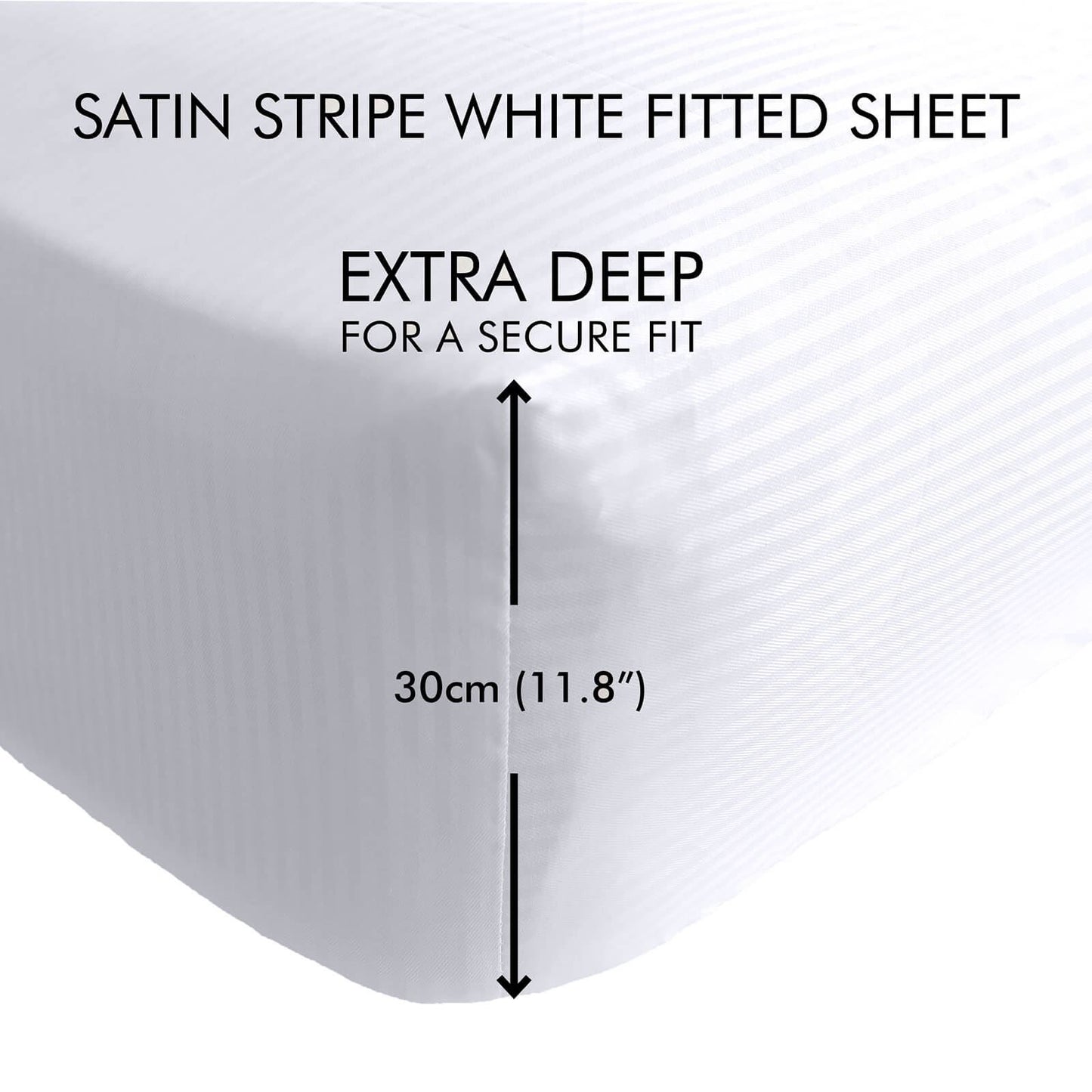 300TC White Fitted Sheet