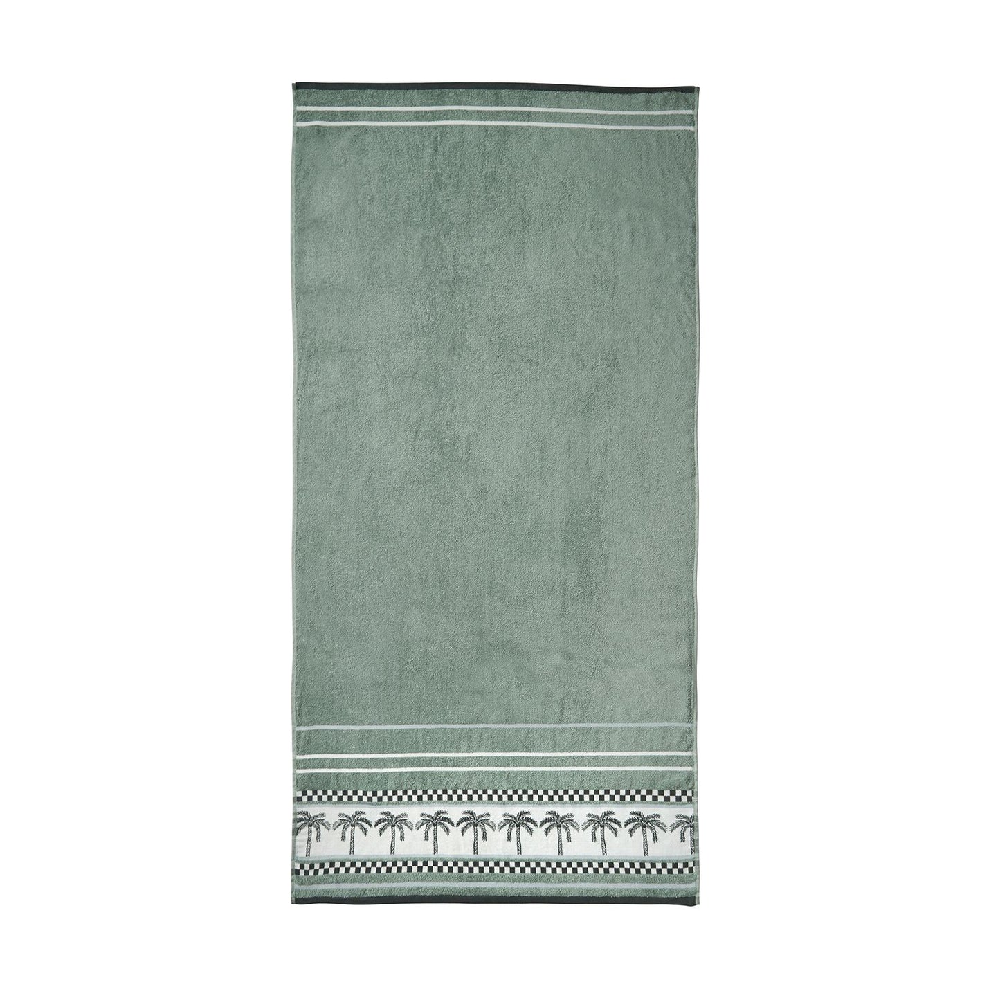 Catherine Lansfield Palm Trees Green Towel - Beach