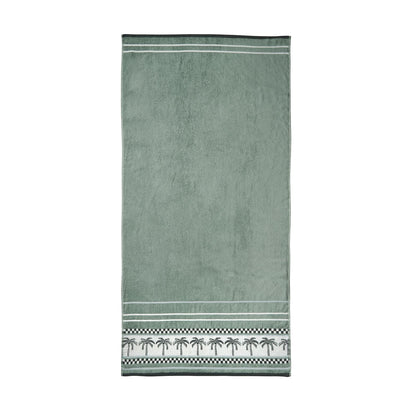 Catherine Lansfield Palm Trees Green Towel - Beach