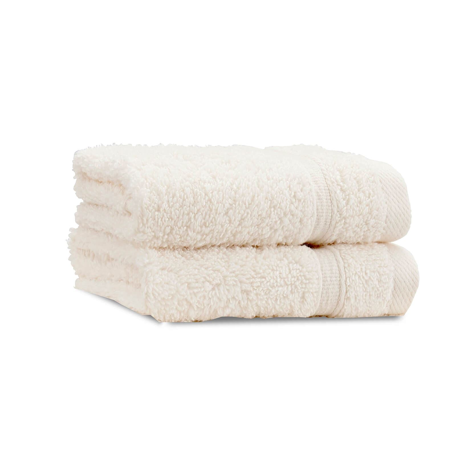 Zero Twist Cream Hand Towel