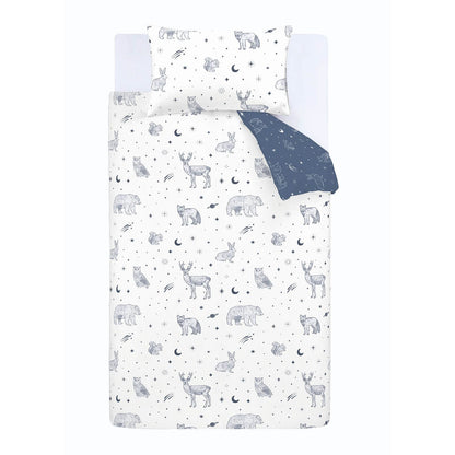 Brushed Starlight Animals White Duvet Cover Set