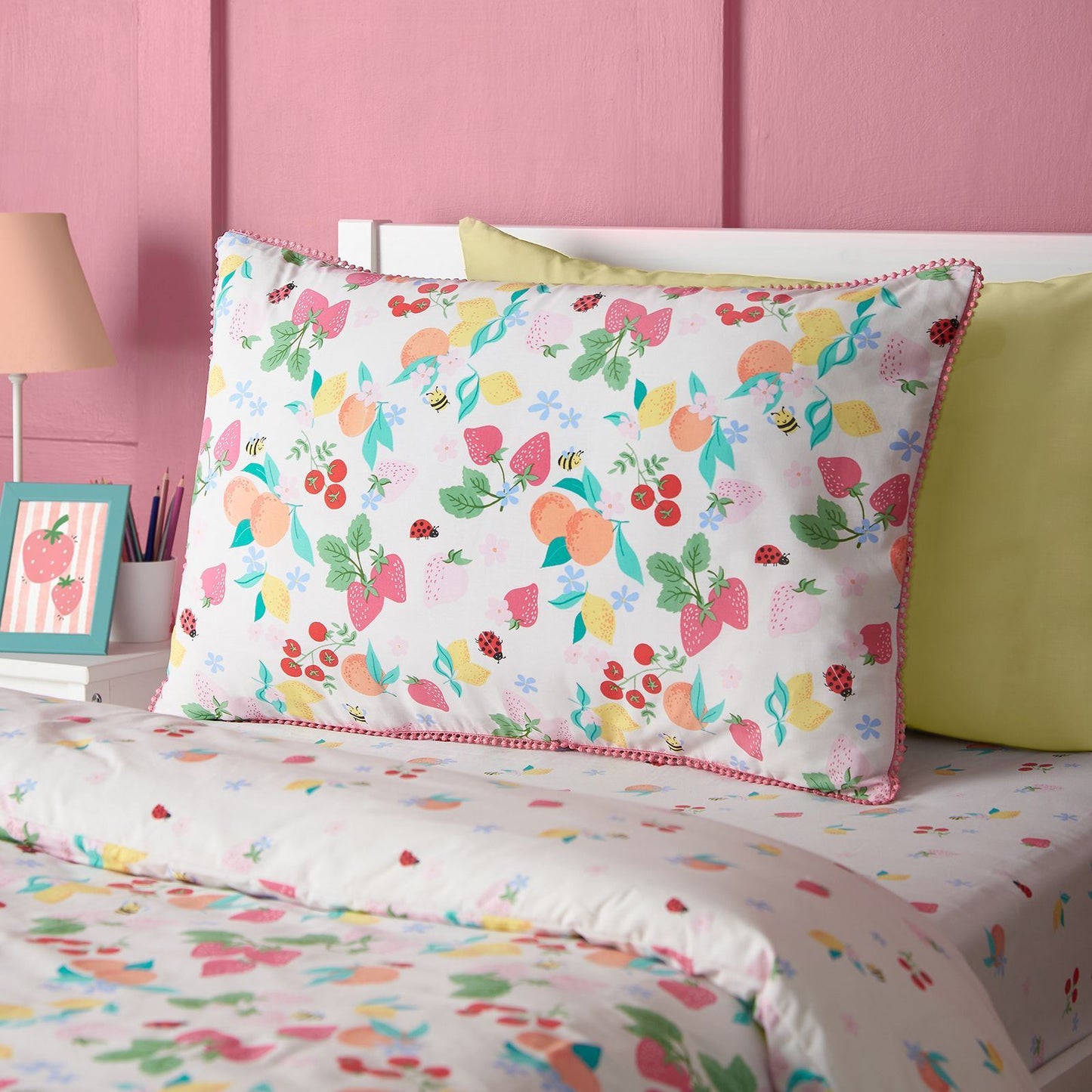 Catherine Lansfield Fruity Friends Bright Duvet Cover Set